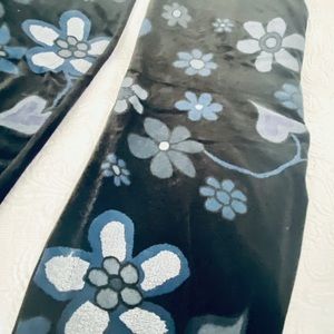 Deep blue velvet “retro” jumpsuit